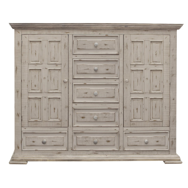 International Furniture Direct Terra White 7-Drawer Chest IFD1022MULE IMAGE 1