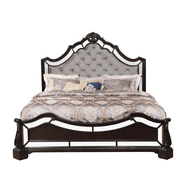 Crown Mark Bankston Queen Upholstered Panel Bed B1660-Q-HB/B1660-Q-FB/B1660-KQ-RAIL IMAGE 1
