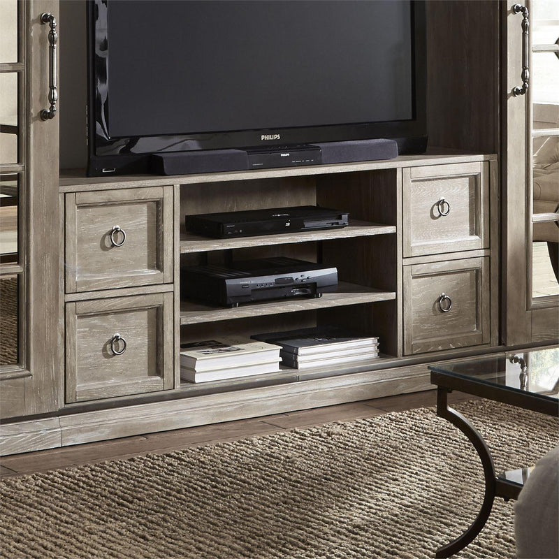 Liberty Furniture Industries Inc. Mirrored Reflections TV Stand 874-TV59 IMAGE 2