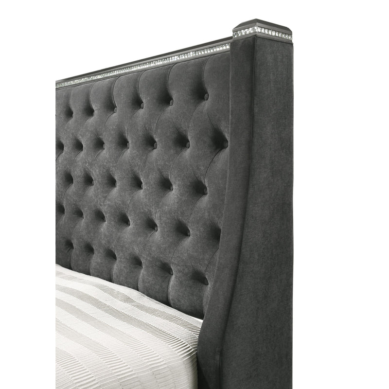 Crown Mark Giovani King Upholstered Panel Bed B7900-K-HB/B7900-K-FB/B7900-KQ-RAIL IMAGE 3