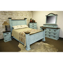 LMT Imports Turquoise Washed Dresser Mirror VSERU-PT-ACC80D TURQ IMAGE 4