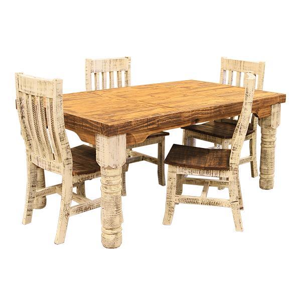 LMT Imports White Dining Table VSERU-PW-MES30 WHITE IMAGE 2