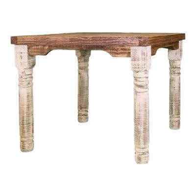 LMT Imports Square White Counter Height Dining Table VSERU-PW-MES50/36" WHITE IMAGE 1