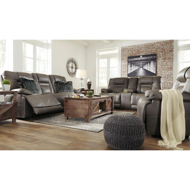 Signature Design by Ashley Wurstrow Power Reclining Leather Match Loveseat U5460218 IMAGE 11