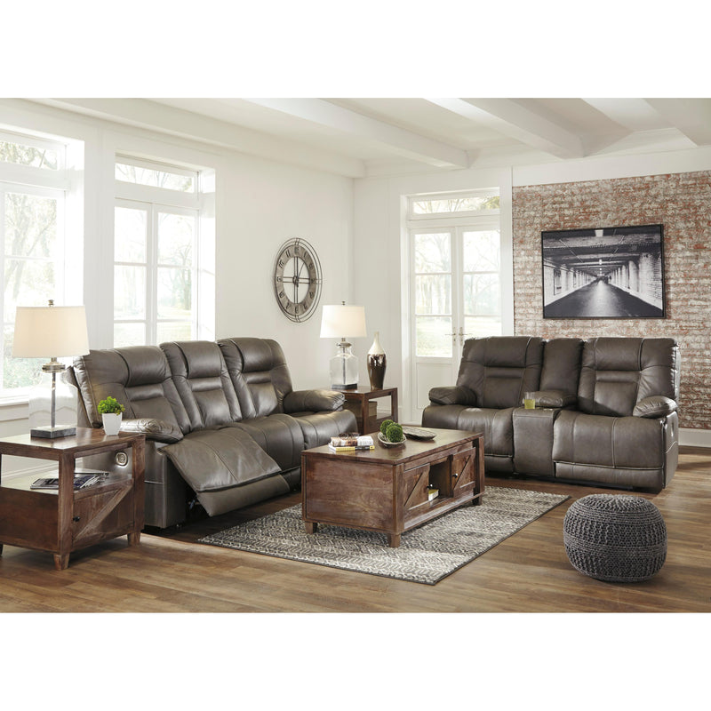 Signature Design by Ashley Wurstrow Power Reclining Leather Match Loveseat U5460218 IMAGE 14