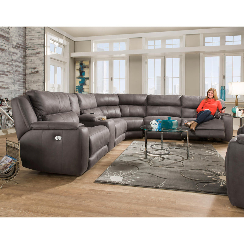 Southern Motion Dazzle Power Reclining Leather 6 pc Sectional 883-05P/883-47/883-90P/883-84/883-80/883-06P 186-14 IMAGE 1