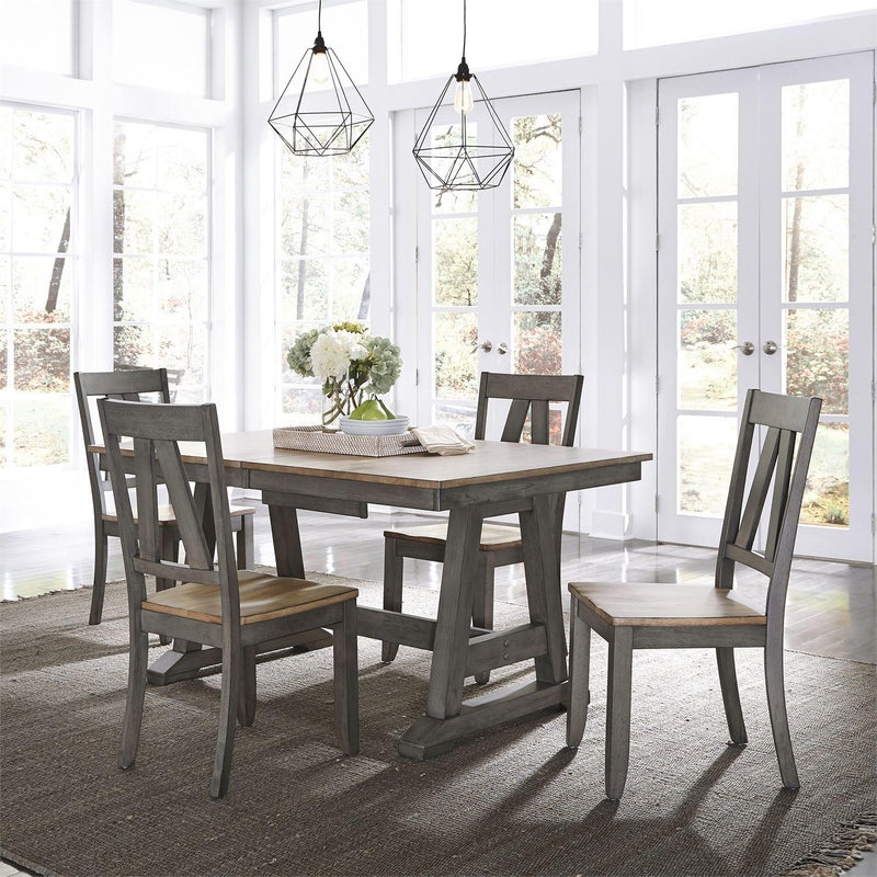 Liberty Furniture Industries Inc. Lindsey Farm Dining Table with Trestle Base 62-CD-TRS IMAGE 12