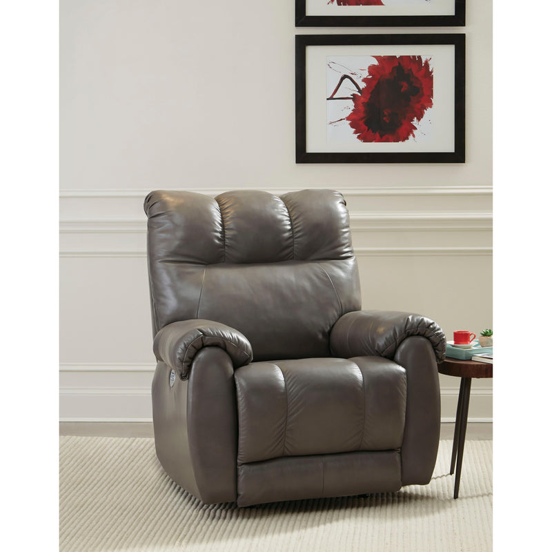 Southern Motion Top Flight Power Leather Recliner with Wall Recline 6146P/906-04 IMAGE 2