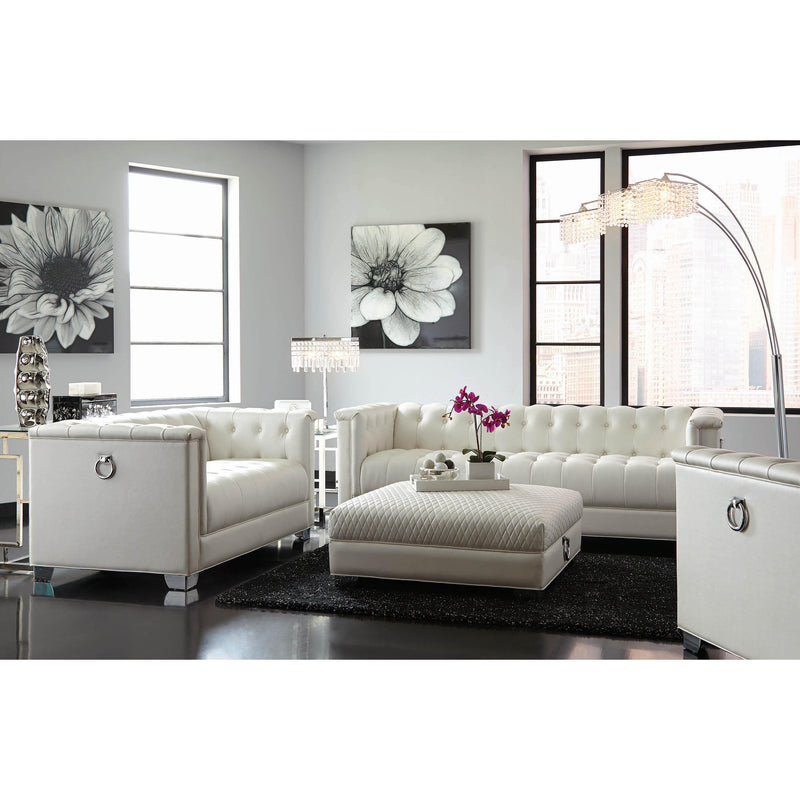 Coaster Furniture Chaviano Leatherette Ottoman 505394 IMAGE 2