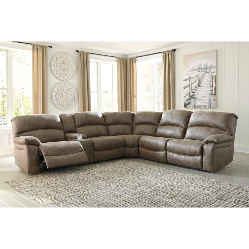 Benchcraft Segburg Power Reclining Leather Look Sectional 3430359/3430377/3430354/3430362 IMAGE 3