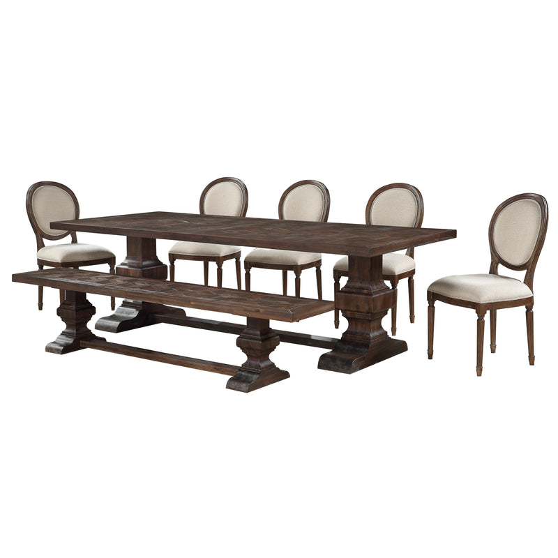 Coast to Coast Marquette Dining Table with Trestle Base 48217 IMAGE 4
