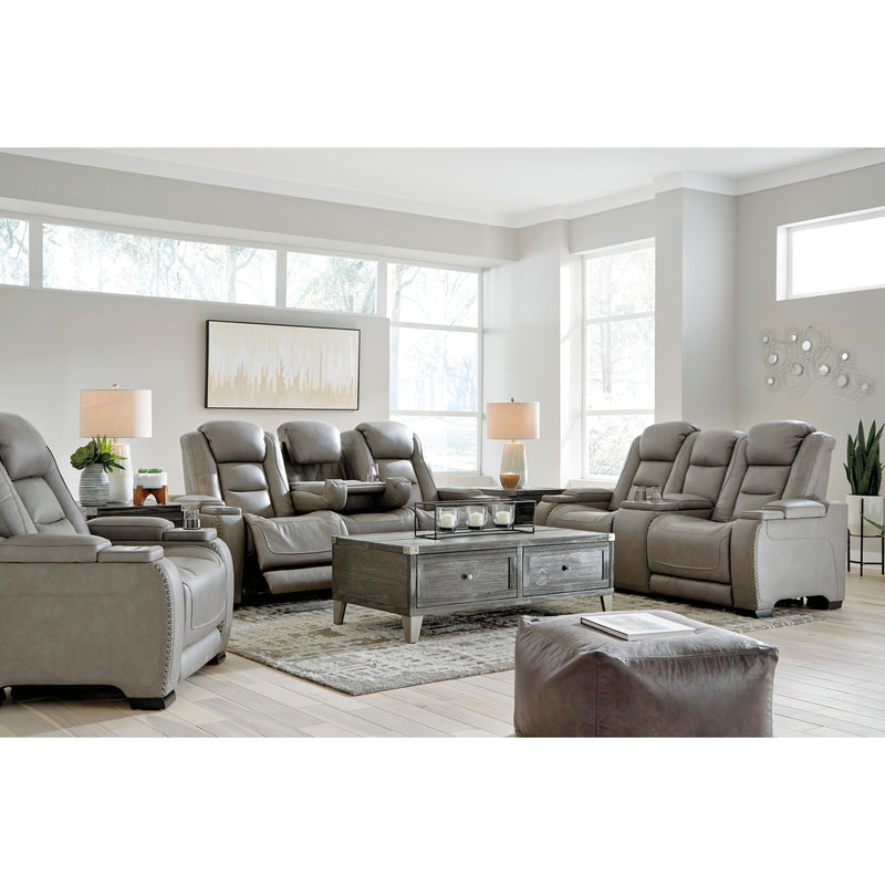 Signature Design by Ashley The Man-Den Power Reclining Leather Match Loveseat U8530518 IMAGE 16