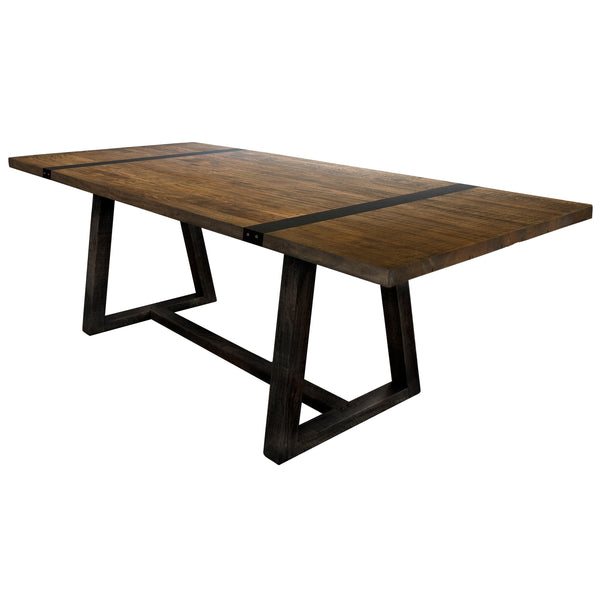 International Furniture Direct Urban Art Dining Table with Trestle Base IFD5201TBLBA/IFD5201TBLTP IMAGE 1