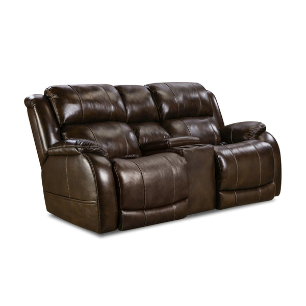 Homestretch Furniture Custom Comfort Power Reclining Leather Loveseat 170-57-21 IMAGE 1
