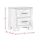 Elements International Millers Cove 2-Drawer Nightstand MC300NS IMAGE 9