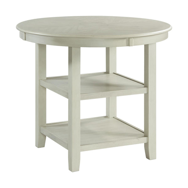 Elements International Round Amherst Counter Height Dining Table with Pedestal Base DAH750CT IMAGE 1