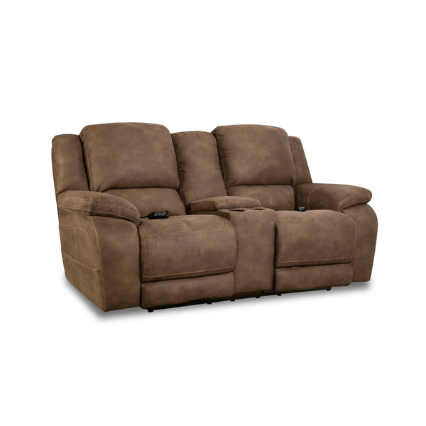 Homestretch Furniture Power Reclining Fabric Loveseat 187-57-21 IMAGE 1