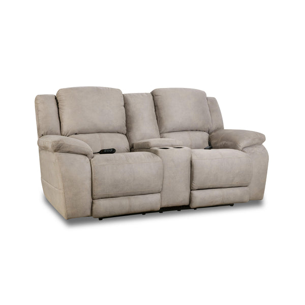 Homestretch Furniture Power Reclining Fabric Loveseat 187-57-17 IMAGE 1