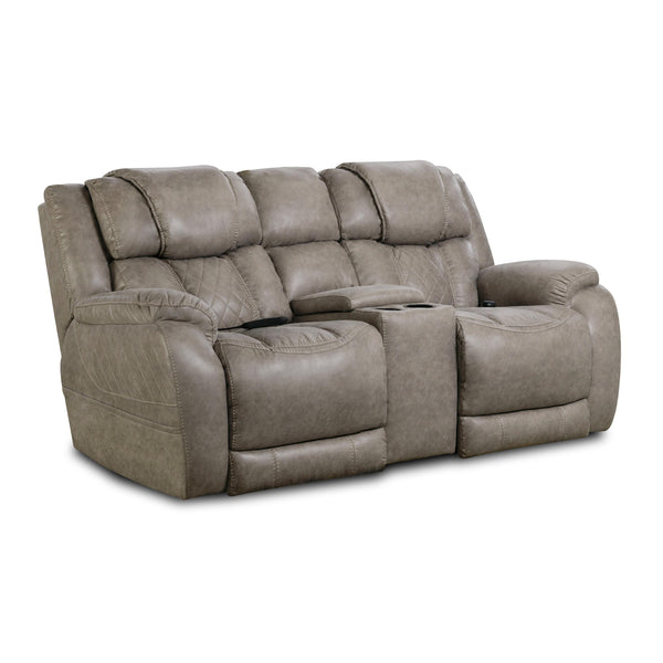 Homestretch Furniture Power Reclining Fabric Loveseat 174-57-17 IMAGE 1