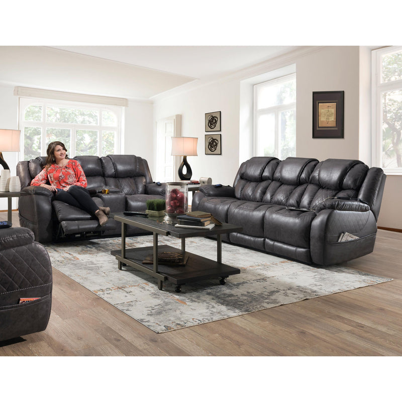 Homestretch Furniture Power Reclining Fabric Loveseat 174-57-14 IMAGE 2