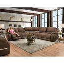 Homestretch Furniture Power Reclining Fabric Sectional 187 Power Sectional - Color 21 IMAGE 2