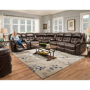 Homestretch Furniture Reclining Leather 3 pc Sectional 155 3 pc Super-Wedge Sectional - Color 21 IMAGE 2