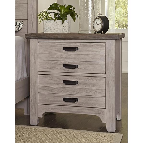 Vaughan-Bassett Bungalow 2-Drawer Nightstand 741-227 IMAGE 4