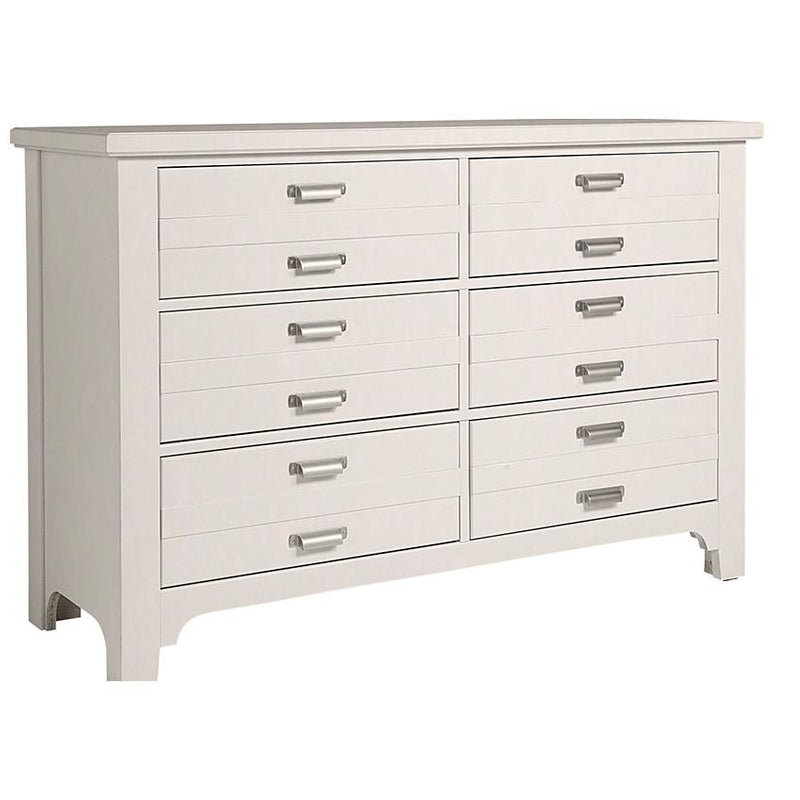 Vaughan-Bassett Bungalow 6-Drawer Dresser 744-001 IMAGE 1