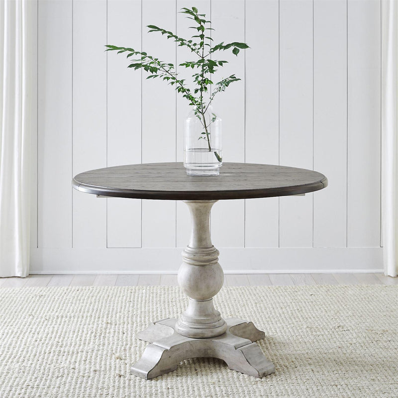 Liberty Furniture Industries Inc. Round Cottage Lane Dining Table with Pedestal Base 350-CD-DLS IMAGE 6