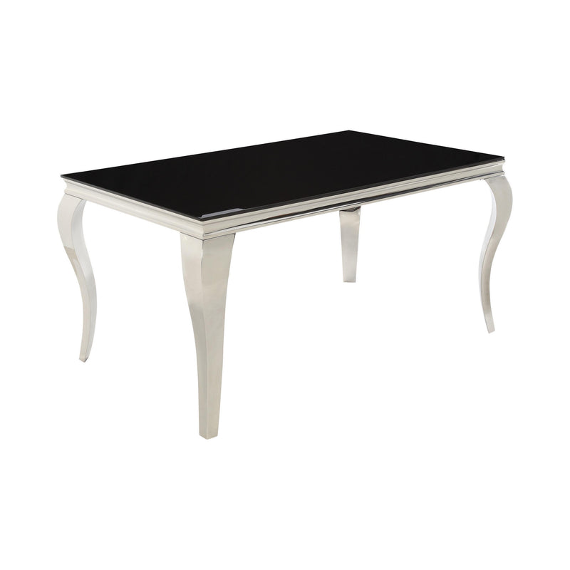 Coaster Furniture Dining Table with Glass Top 115071 IMAGE 1