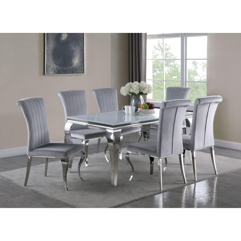 Coaster Furniture Dining Table with Glass Top 115091 IMAGE 4