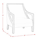 Elements International Hopkins Stationary Fabric Accent Chair UHK526101E IMAGE 11