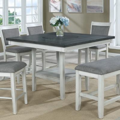 Crown Mark Square Fulton Counter Height Dining Table with Pedestal Base 2727CG-T-4848 IMAGE 1