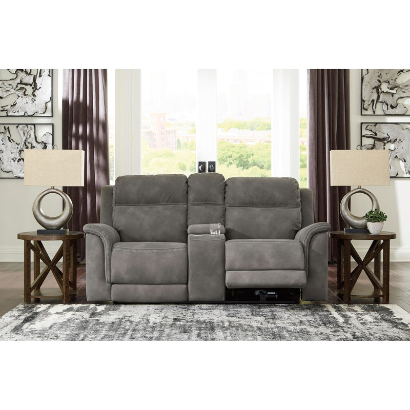 Signature Design by Ashley Next-Gen Durapella Power Reclining Fabric Loveseat 5930118 IMAGE 6