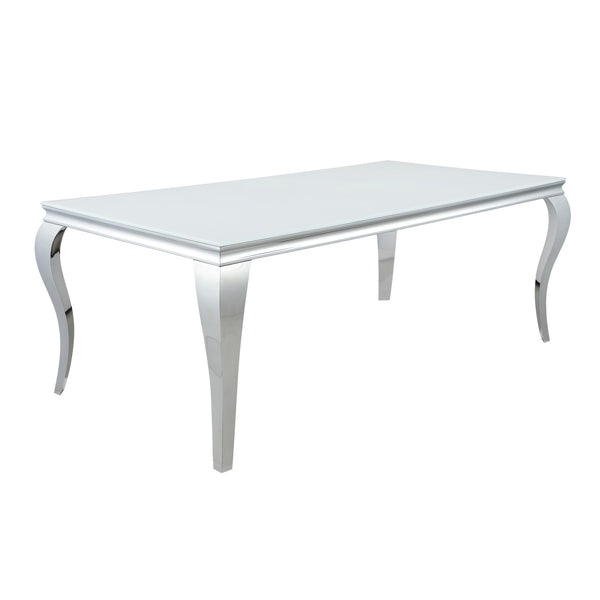 Coaster Furniture Carone Dining Table with Glass Top 115081 IMAGE 1