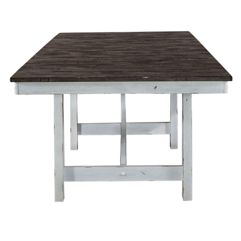 Liberty Furniture Industries Inc. Farmhouse Dining Table with Trestle Base 139WH-T4002 IMAGE 3