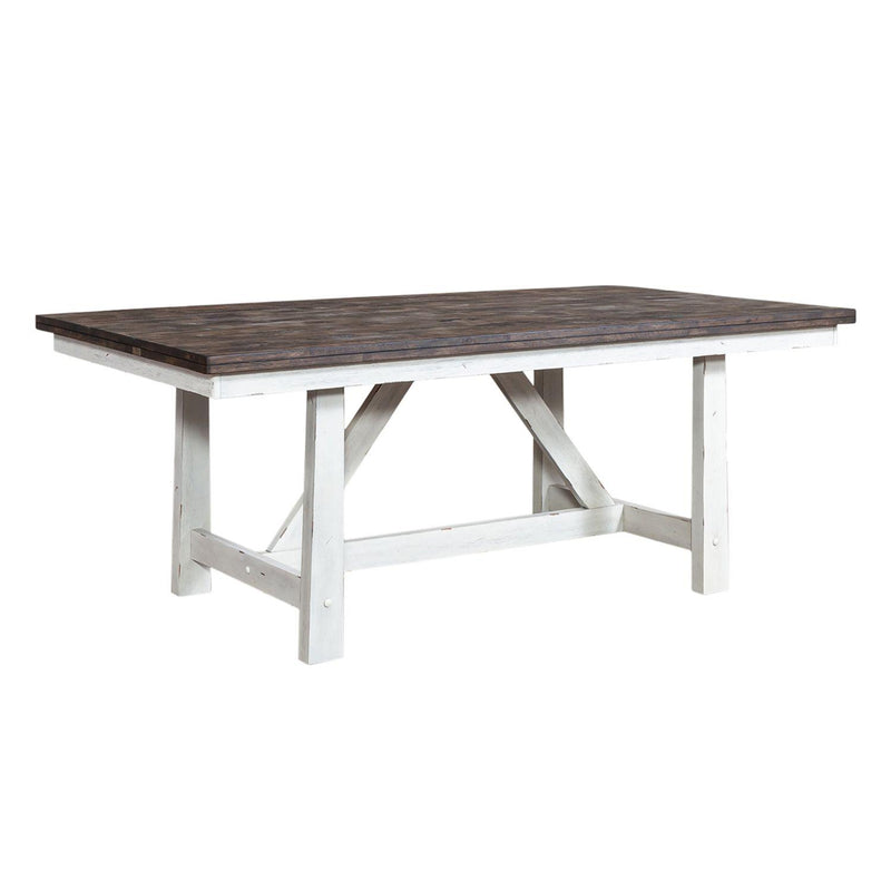 Liberty Furniture Industries Inc. Farmhouse Dining Table with Trestle Base 139WH-T4078 IMAGE 2