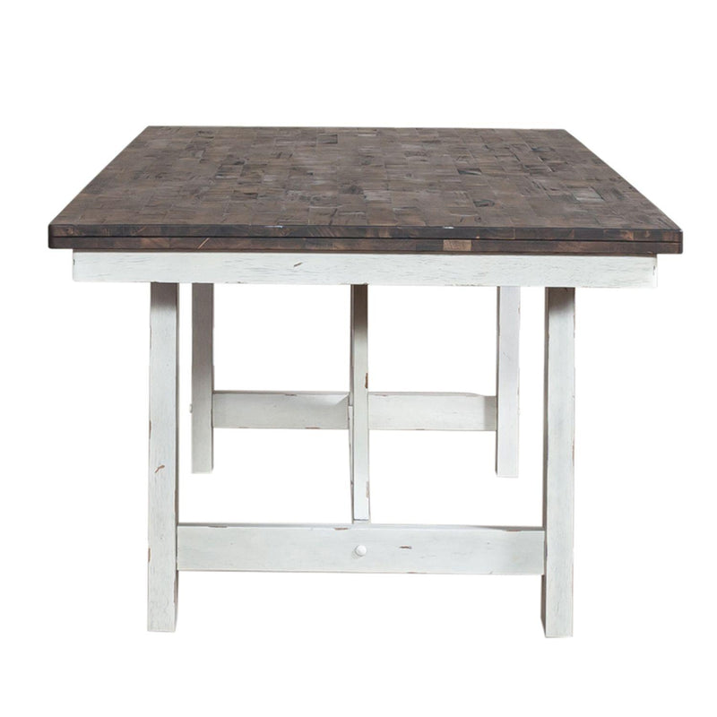 Liberty Furniture Industries Inc. Farmhouse Dining Table with Trestle Base 139WH-T4078 IMAGE 3