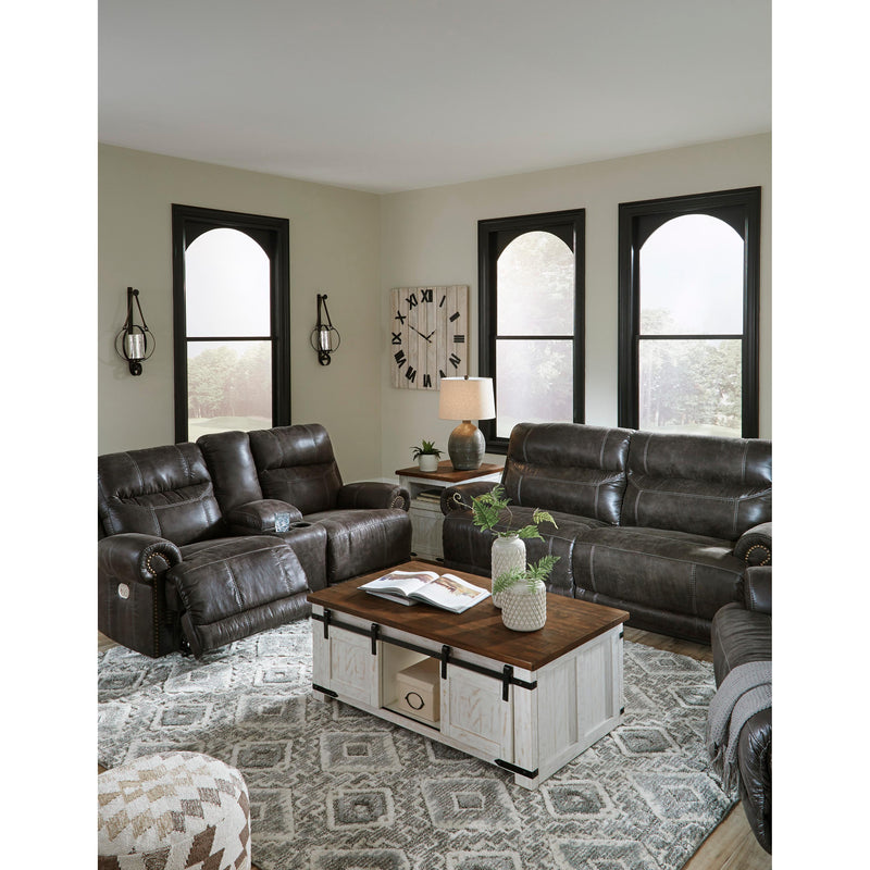 Signature Design by Ashley Grearview Power Reclining Leather Look Loveseat 6500518 IMAGE 10