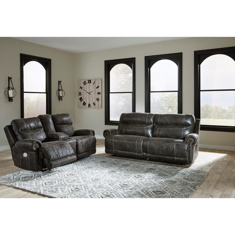 Signature Design by Ashley Grearview Power Reclining Leather Look Loveseat 6500518 IMAGE 13