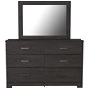 Signature Design by Ashley Belachime 6-Drawer Dresser with Mirror B2589-31/B2589-36 IMAGE 2