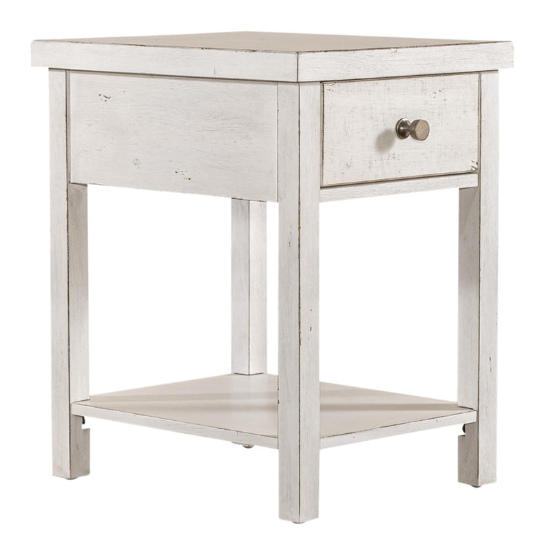 Liberty Furniture Industries Inc. Modern Farmhouse Chairside Table 406W-OT1023 IMAGE 1