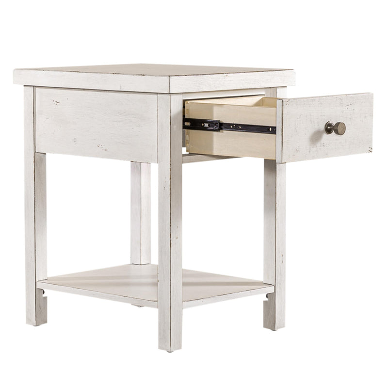Liberty Furniture Industries Inc. Modern Farmhouse Chairside Table 406W-OT1023 IMAGE 6