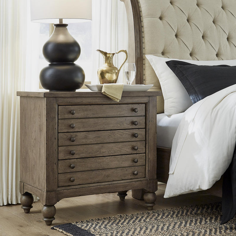 Liberty Furniture Industries Inc. Americana Farmhouse 3-Drawer Nightstand 615-BR62 IMAGE 1
