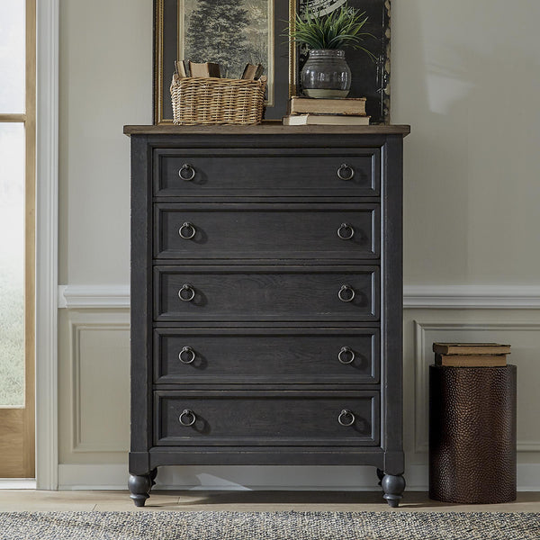 Liberty Furniture Industries Inc. Americana Farmhouse 5-Drawer Chest 615-BR41-B IMAGE 1