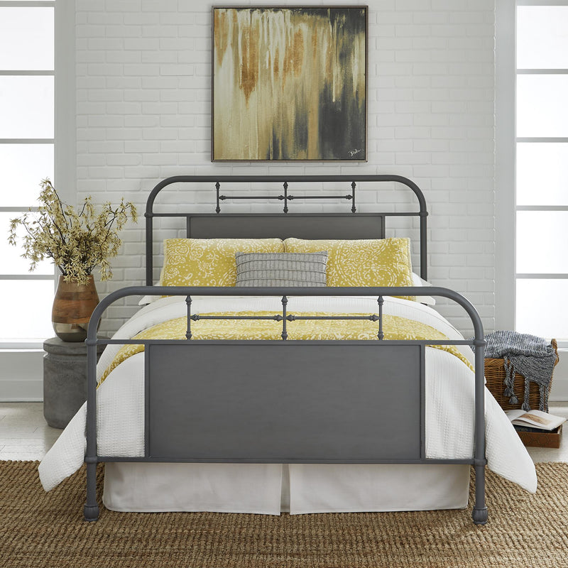 Liberty Furniture Industries Inc. Vintage Queen Metal Bed 179-BR13HFR-GY IMAGE 8