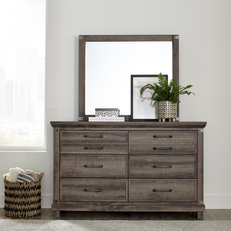 Liberty Furniture Industries Inc. Lakeside Haven 6-Drawer Dresser with Mirror 903-BR-DM IMAGE 1