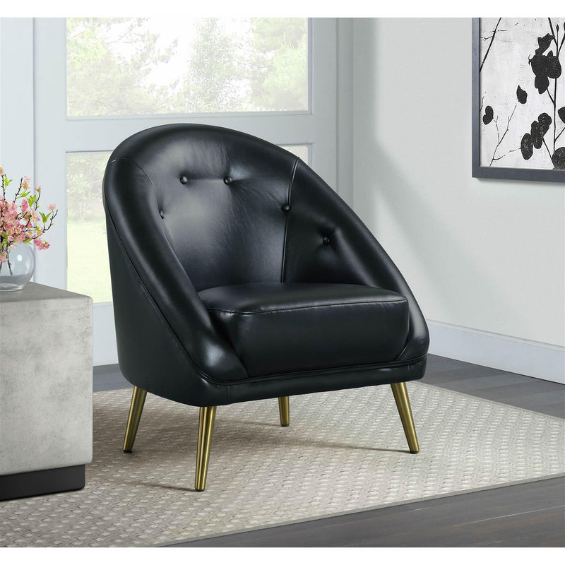 Elements International Trinity Stationary Leather Look Accent Chair UTI123100GCE IMAGE 7