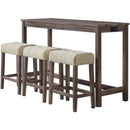 Elements International Oak Lawn 4 pc Pub Height Dinette CDOL300BTSP IMAGE 1