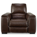 Signature Design by Ashley Alessandro Power Leather Look Recliner U2550213 IMAGE 3